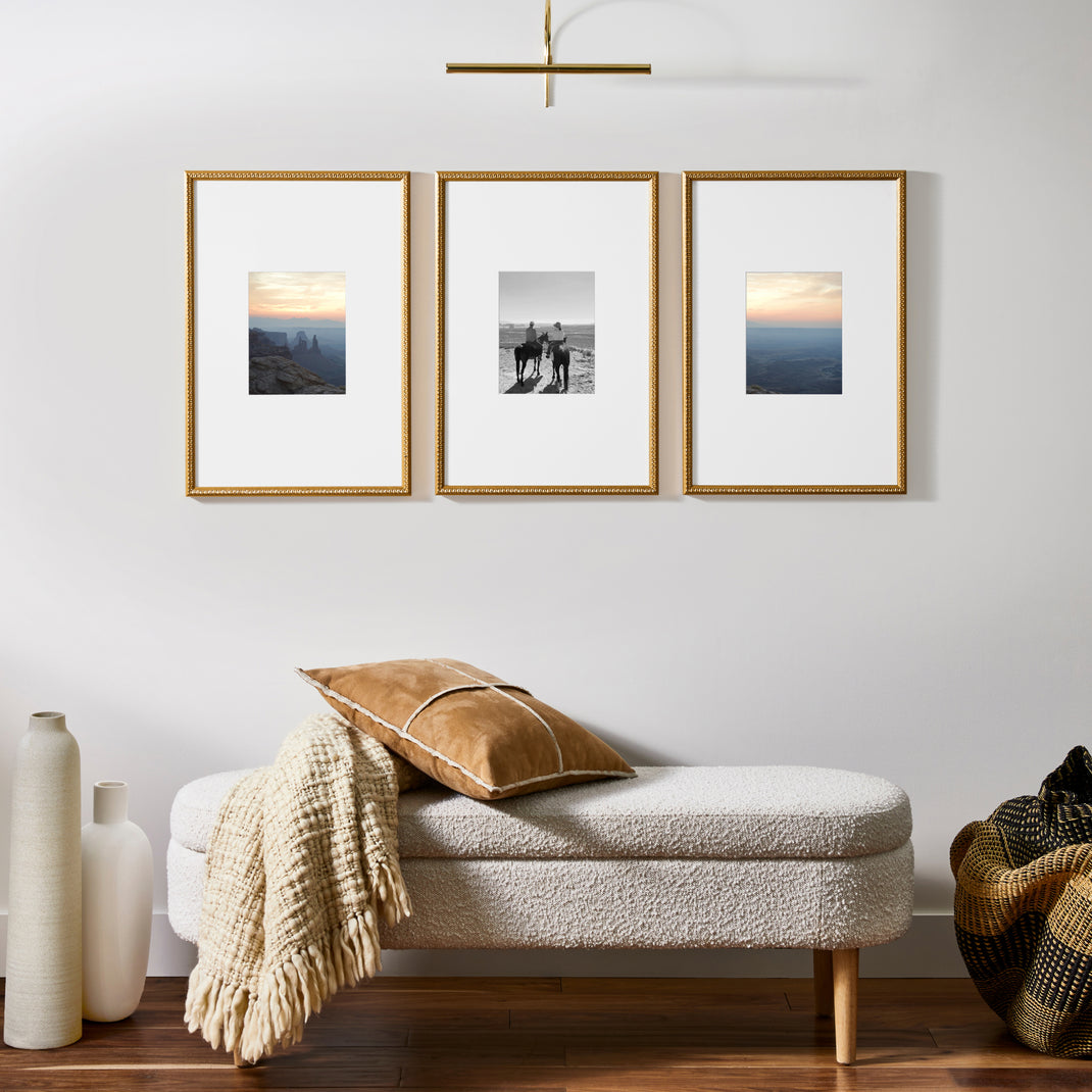 Gold frames