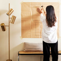 Life-sized hanging guide for foolproof installation